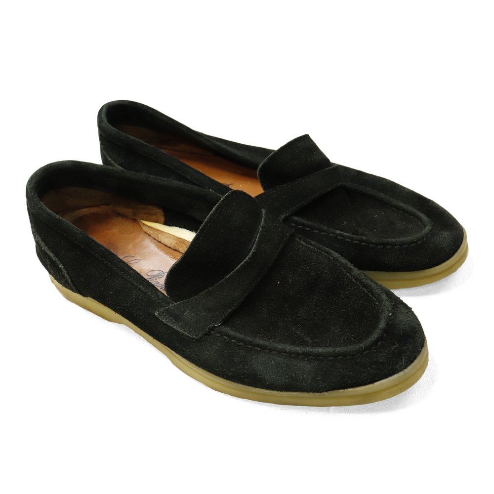Vintage Loro Piana Suede Penny Loafers Size 38